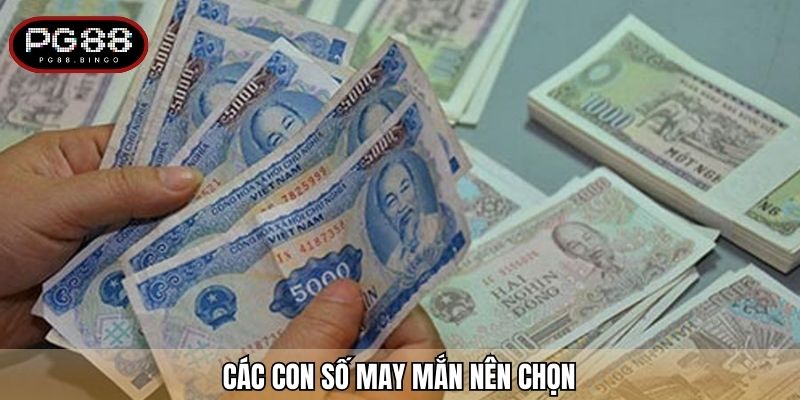 Các con số may mắn nên chọn